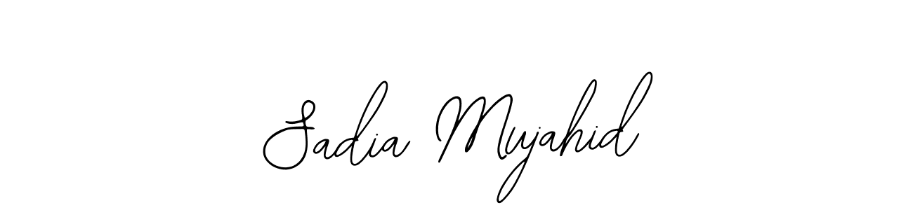 Make a short Sadia Mujahid signature style. Manage your documents anywhere anytime using Bearetta-2O07w. Create and add eSignatures, submit forms, share and send files easily. Sadia Mujahid signature style 12 images and pictures png