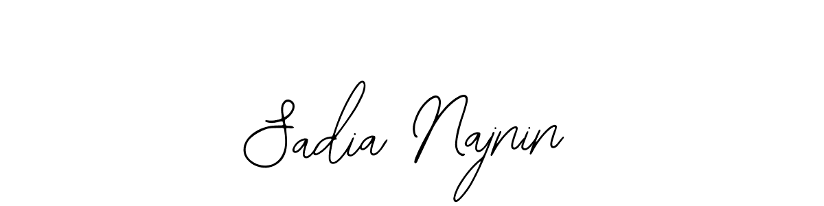 Create a beautiful signature design for name Sadia Najnin. With this signature (Bearetta-2O07w) fonts, you can make a handwritten signature for free. Sadia Najnin signature style 12 images and pictures png