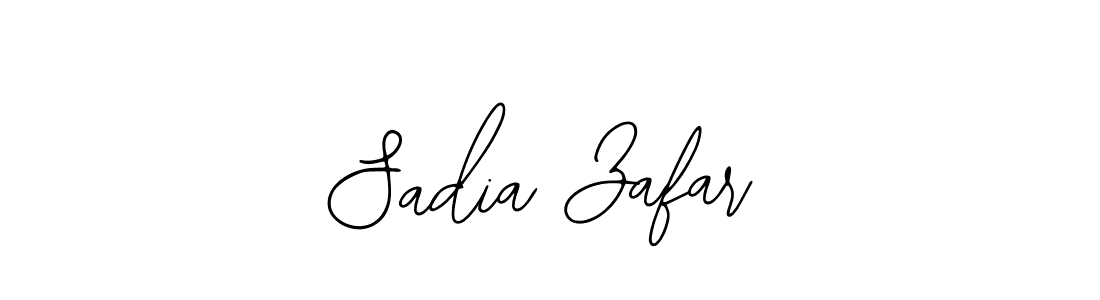 You should practise on your own different ways (Bearetta-2O07w) to write your name (Sadia Zafar) in signature. don't let someone else do it for you. Sadia Zafar signature style 12 images and pictures png