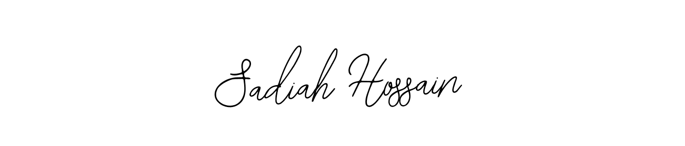 if you are searching for the best signature style for your name Sadiah Hossain. so please give up your signature search. here we have designed multiple signature styles  using Bearetta-2O07w. Sadiah Hossain signature style 12 images and pictures png