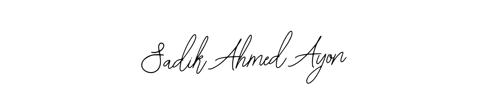 Make a beautiful signature design for name Sadik Ahmed Ayon. With this signature (Bearetta-2O07w) style, you can create a handwritten signature for free. Sadik Ahmed Ayon signature style 12 images and pictures png