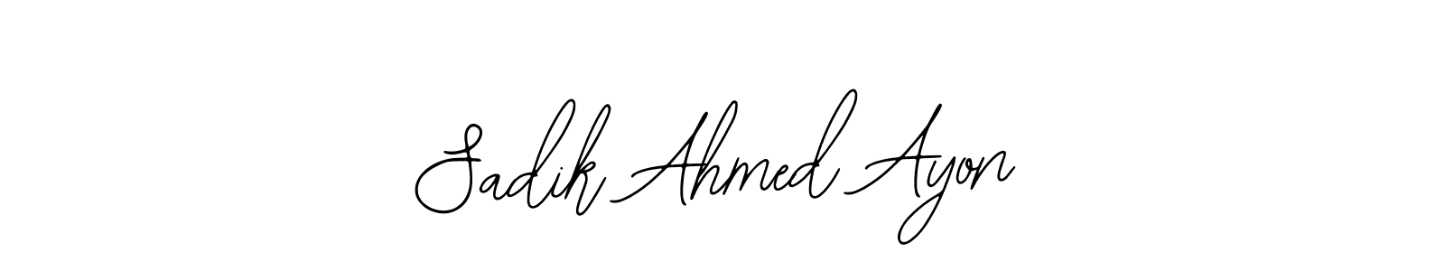 Similarly Bearetta-2O07w is the best handwritten signature design. Signature creator online .You can use it as an online autograph creator for name Sadik Ahmed Ayon. Sadik Ahmed Ayon signature style 12 images and pictures png