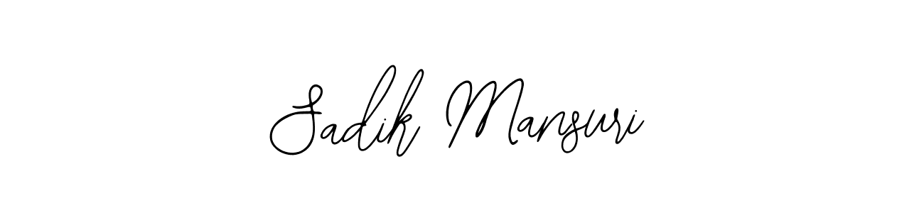 Design your own signature with our free online signature maker. With this signature software, you can create a handwritten (Bearetta-2O07w) signature for name Sadik Mansuri. Sadik Mansuri signature style 12 images and pictures png