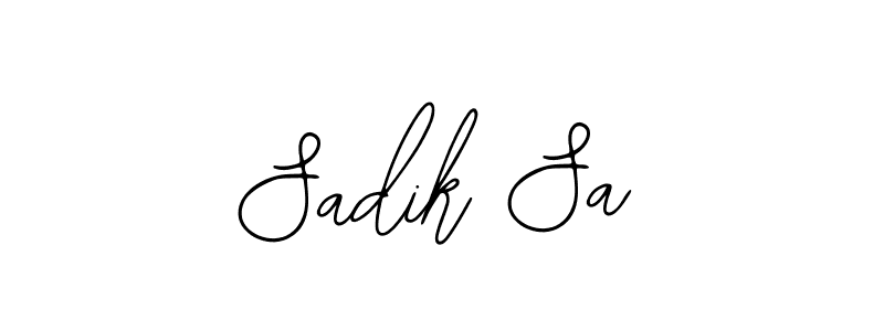 Sadik Sa stylish signature style. Best Handwritten Sign (Bearetta-2O07w) for my name. Handwritten Signature Collection Ideas for my name Sadik Sa. Sadik Sa signature style 12 images and pictures png