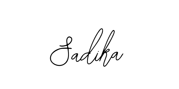 How to make Sadika name signature. Use Bearetta-2O07w style for creating short signs online. This is the latest handwritten sign. Sadika signature style 12 images and pictures png