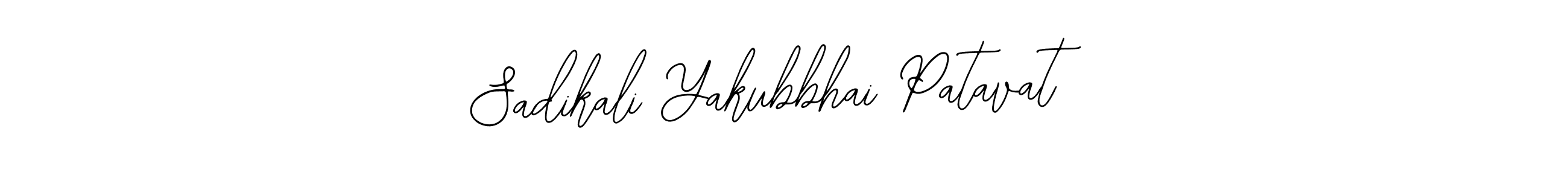 Design your own signature with our free online signature maker. With this signature software, you can create a handwritten (Bearetta-2O07w) signature for name Sadikali Yakubbhai Patavat. Sadikali Yakubbhai Patavat signature style 12 images and pictures png