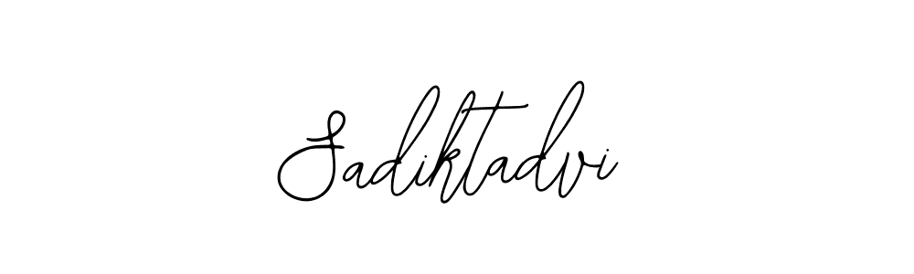 How to Draw Sadiktadvi signature style? Bearetta-2O07w is a latest design signature styles for name Sadiktadvi. Sadiktadvi signature style 12 images and pictures png