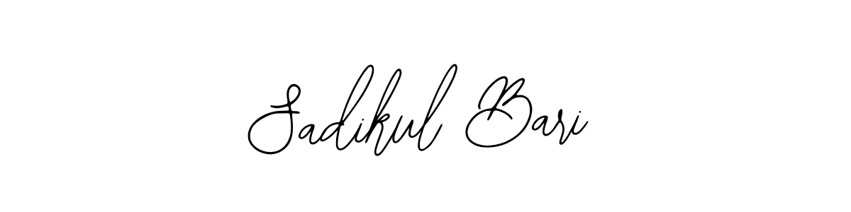 Use a signature maker to create a handwritten signature online. With this signature software, you can design (Bearetta-2O07w) your own signature for name Sadikul Bari. Sadikul Bari signature style 12 images and pictures png