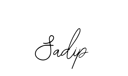 Use a signature maker to create a handwritten signature online. With this signature software, you can design (Bearetta-2O07w) your own signature for name Sadip. Sadip signature style 12 images and pictures png