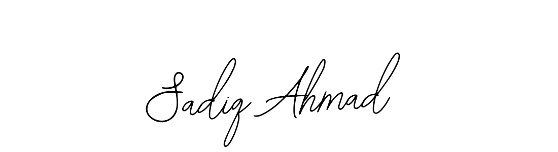 This is the best signature style for the Sadiq Ahmad name. Also you like these signature font (Bearetta-2O07w). Mix name signature. Sadiq Ahmad signature style 12 images and pictures png