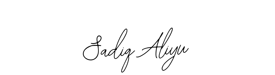 Design your own signature with our free online signature maker. With this signature software, you can create a handwritten (Bearetta-2O07w) signature for name Sadiq Aliyu. Sadiq Aliyu signature style 12 images and pictures png