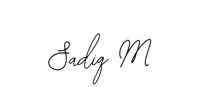 Also You can easily find your signature by using the search form. We will create Sadiq M name handwritten signature images for you free of cost using Bearetta-2O07w sign style. Sadiq M signature style 12 images and pictures png