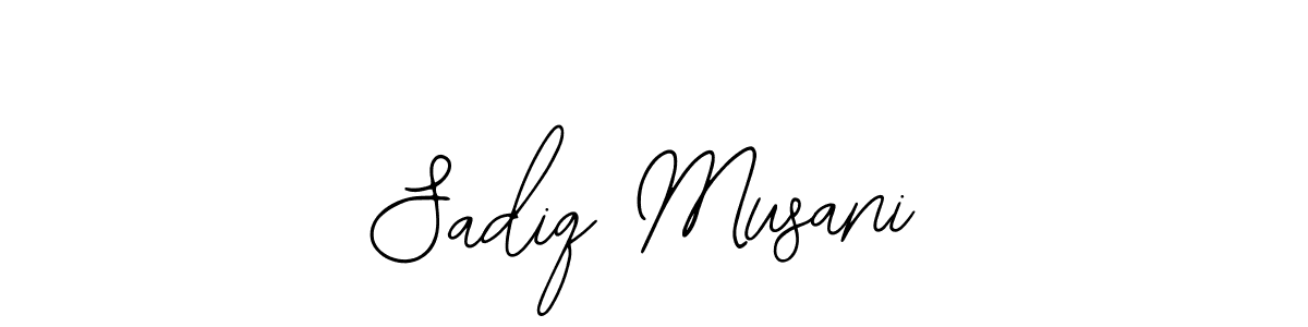 Similarly Bearetta-2O07w is the best handwritten signature design. Signature creator online .You can use it as an online autograph creator for name Sadiq Musani. Sadiq Musani signature style 12 images and pictures png