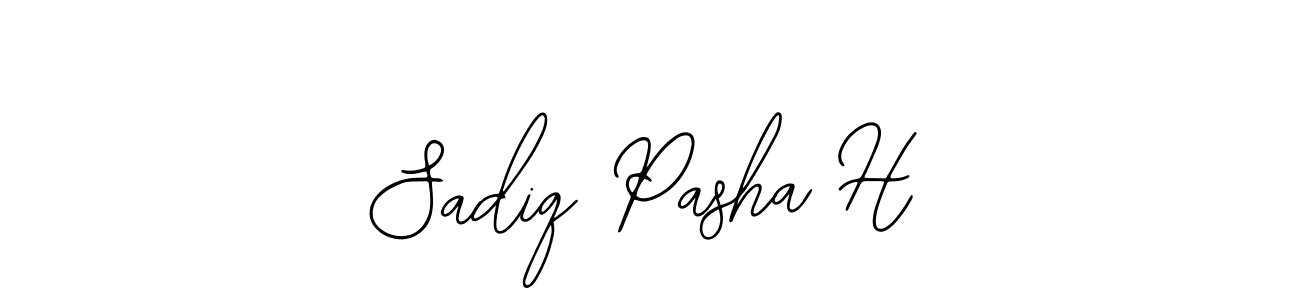 Make a beautiful signature design for name Sadiq Pasha H. With this signature (Bearetta-2O07w) style, you can create a handwritten signature for free. Sadiq Pasha H signature style 12 images and pictures png