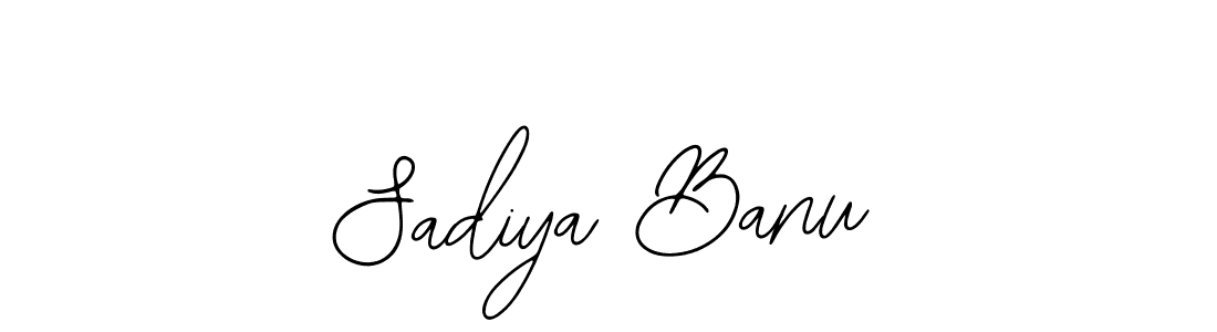 Design your own signature with our free online signature maker. With this signature software, you can create a handwritten (Bearetta-2O07w) signature for name Sadiya Banu. Sadiya Banu signature style 12 images and pictures png