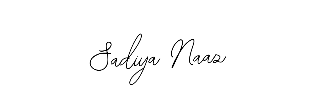 How to make Sadiya Naaz name signature. Use Bearetta-2O07w style for creating short signs online. This is the latest handwritten sign. Sadiya Naaz signature style 12 images and pictures png