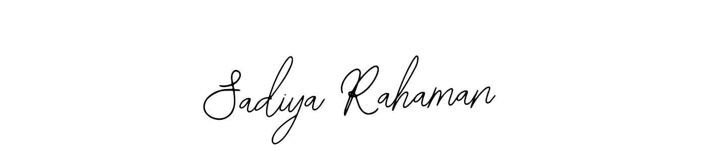 The best way (Bearetta-2O07w) to make a short signature is to pick only two or three words in your name. The name Sadiya Rahaman include a total of six letters. For converting this name. Sadiya Rahaman signature style 12 images and pictures png