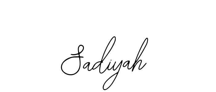 Create a beautiful signature design for name Sadiyah. With this signature (Bearetta-2O07w) fonts, you can make a handwritten signature for free. Sadiyah signature style 12 images and pictures png