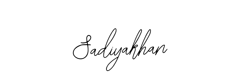 How to Draw Sadiyakhan signature style? Bearetta-2O07w is a latest design signature styles for name Sadiyakhan. Sadiyakhan signature style 12 images and pictures png