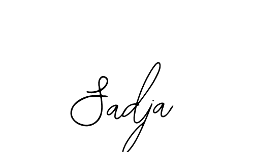 You should practise on your own different ways (Bearetta-2O07w) to write your name (Sadja) in signature. don't let someone else do it for you. Sadja signature style 12 images and pictures png