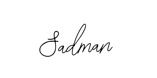if you are searching for the best signature style for your name Sadman. so please give up your signature search. here we have designed multiple signature styles  using Bearetta-2O07w. Sadman signature style 12 images and pictures png