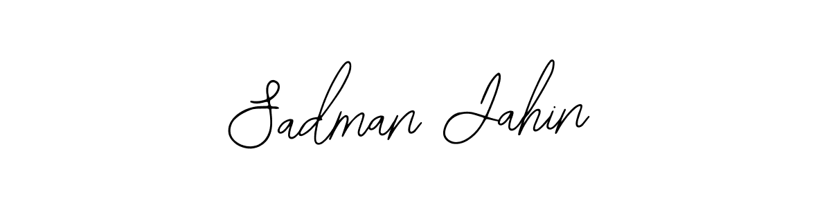 Use a signature maker to create a handwritten signature online. With this signature software, you can design (Bearetta-2O07w) your own signature for name Sadman Jahin. Sadman Jahin signature style 12 images and pictures png