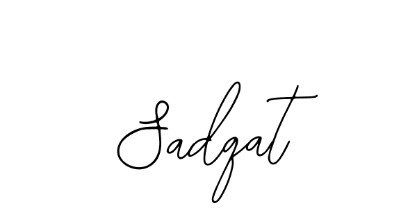 Bearetta-2O07w is a professional signature style that is perfect for those who want to add a touch of class to their signature. It is also a great choice for those who want to make their signature more unique. Get Sadqat name to fancy signature for free. Sadqat signature style 12 images and pictures png