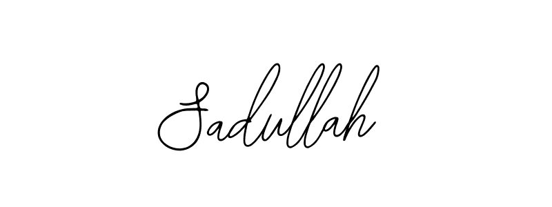 if you are searching for the best signature style for your name Sadullah. so please give up your signature search. here we have designed multiple signature styles  using Bearetta-2O07w. Sadullah signature style 12 images and pictures png