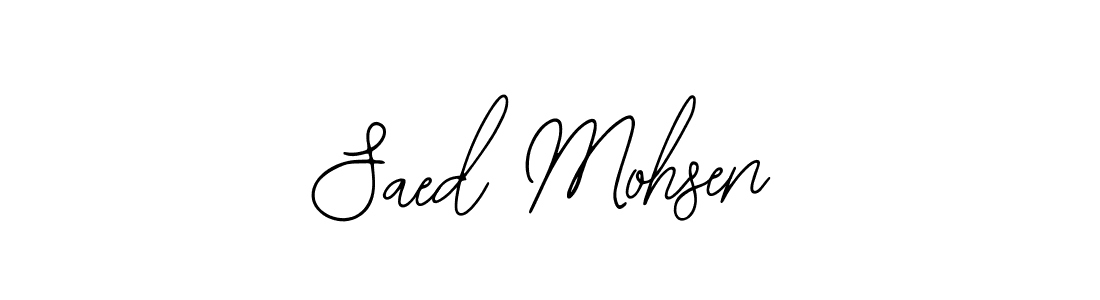 Use a signature maker to create a handwritten signature online. With this signature software, you can design (Bearetta-2O07w) your own signature for name Saed Mohsen. Saed Mohsen signature style 12 images and pictures png