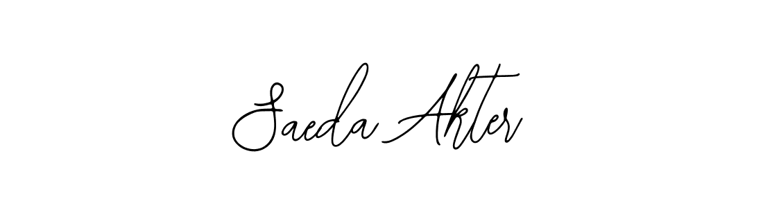 Use a signature maker to create a handwritten signature online. With this signature software, you can design (Bearetta-2O07w) your own signature for name Saeda Akter. Saeda Akter signature style 12 images and pictures png
