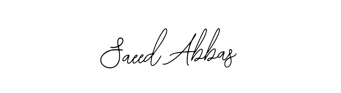 Use a signature maker to create a handwritten signature online. With this signature software, you can design (Bearetta-2O07w) your own signature for name Saeed Abbas. Saeed Abbas signature style 12 images and pictures png