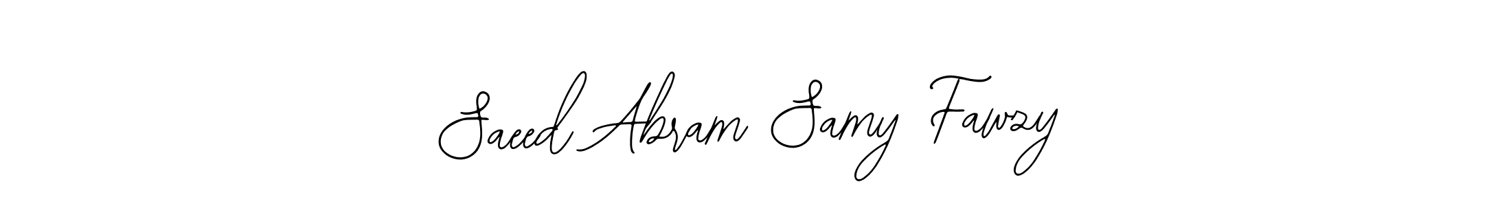 You can use this online signature creator to create a handwritten signature for the name Saeed Abram Samy Fawzy. This is the best online autograph maker. Saeed Abram Samy Fawzy signature style 12 images and pictures png