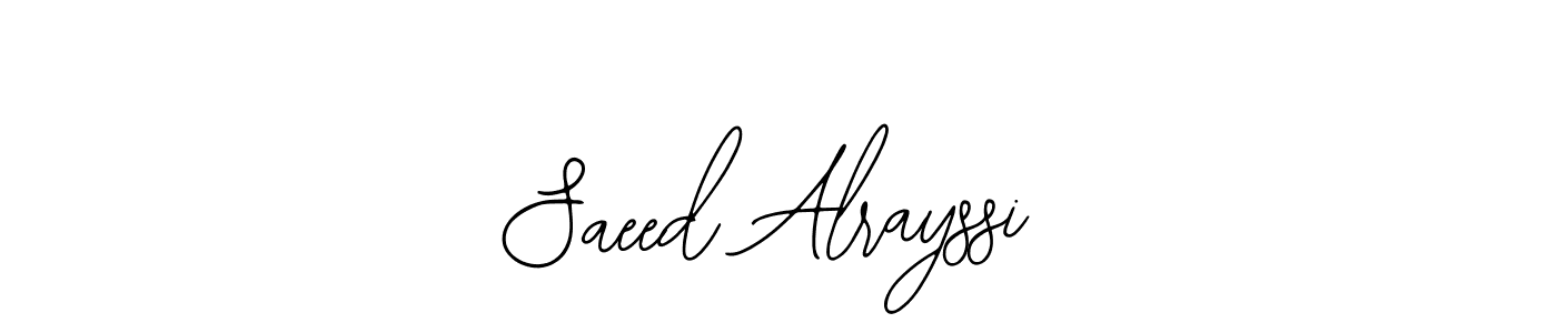 It looks lik you need a new signature style for name Saeed Alrayssi. Design unique handwritten (Bearetta-2O07w) signature with our free signature maker in just a few clicks. Saeed Alrayssi signature style 12 images and pictures png