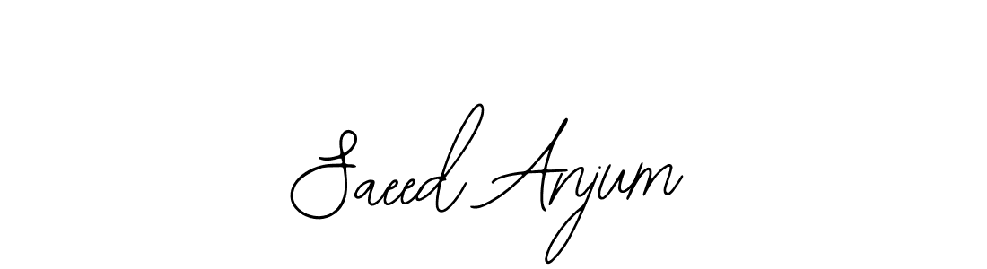 Use a signature maker to create a handwritten signature online. With this signature software, you can design (Bearetta-2O07w) your own signature for name Saeed Anjum. Saeed Anjum signature style 12 images and pictures png