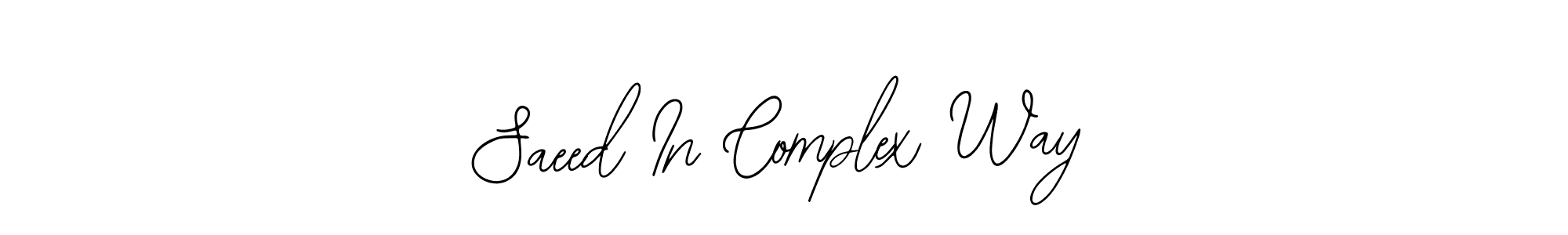 Once you've used our free online signature maker to create your best signature Bearetta-2O07w style, it's time to enjoy all of the benefits that Saeed In Complex Way name signing documents. Saeed In Complex Way signature style 12 images and pictures png