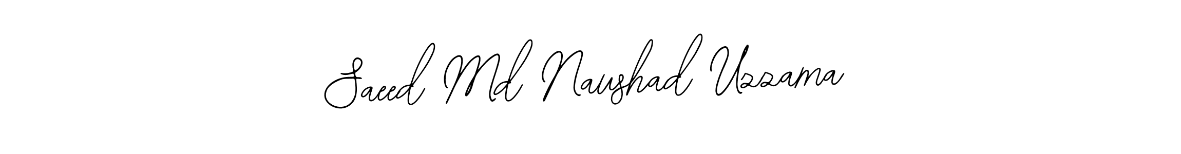 Also You can easily find your signature by using the search form. We will create Saeed Md Naushad Uzzama name handwritten signature images for you free of cost using Bearetta-2O07w sign style. Saeed Md Naushad Uzzama signature style 12 images and pictures png