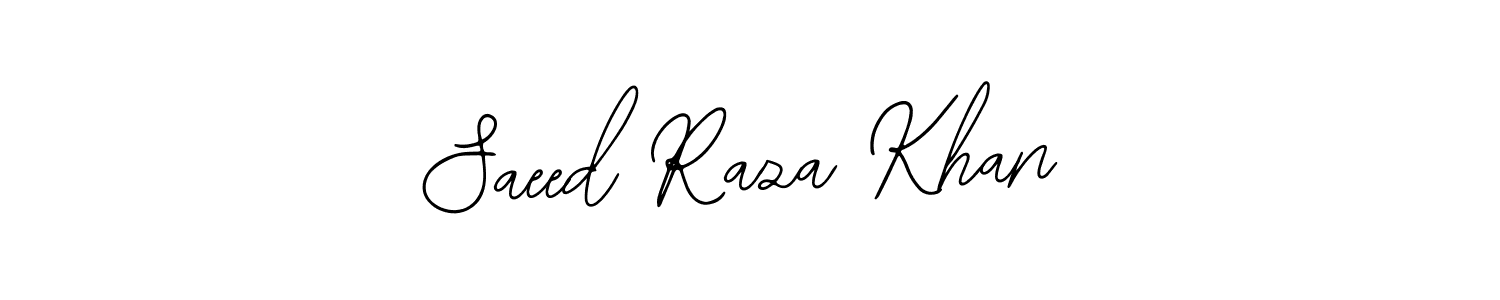 Design your own signature with our free online signature maker. With this signature software, you can create a handwritten (Bearetta-2O07w) signature for name Saeed Raza Khan. Saeed Raza Khan signature style 12 images and pictures png