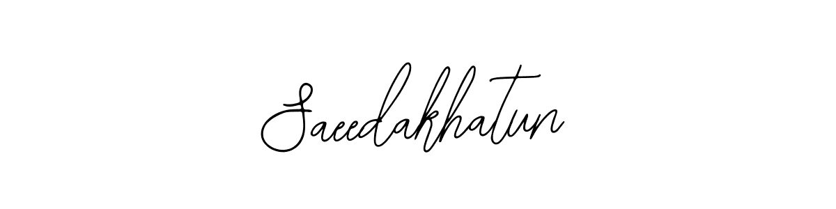 Make a beautiful signature design for name Saeedakhatun. With this signature (Bearetta-2O07w) style, you can create a handwritten signature for free. Saeedakhatun signature style 12 images and pictures png