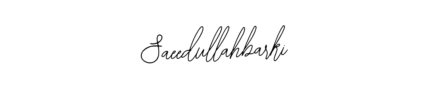 How to make Saeedullahbarki signature? Bearetta-2O07w is a professional autograph style. Create handwritten signature for Saeedullahbarki name. Saeedullahbarki signature style 12 images and pictures png