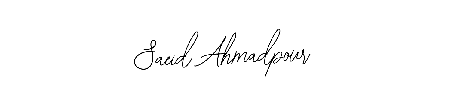 How to make Saeid Ahmadpour signature? Bearetta-2O07w is a professional autograph style. Create handwritten signature for Saeid Ahmadpour name. Saeid Ahmadpour signature style 12 images and pictures png