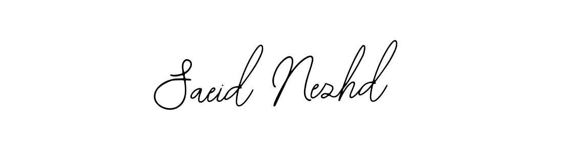 Saeid Nezhd stylish signature style. Best Handwritten Sign (Bearetta-2O07w) for my name. Handwritten Signature Collection Ideas for my name Saeid Nezhd. Saeid Nezhd signature style 12 images and pictures png