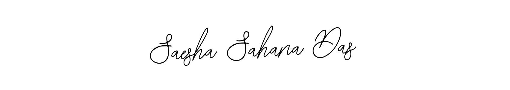 Also we have Saesha Sahana Das name is the best signature style. Create professional handwritten signature collection using Bearetta-2O07w autograph style. Saesha Sahana Das signature style 12 images and pictures png