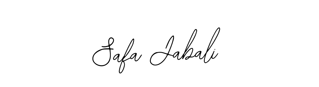 Design your own signature with our free online signature maker. With this signature software, you can create a handwritten (Bearetta-2O07w) signature for name Safa Jabali. Safa Jabali signature style 12 images and pictures png