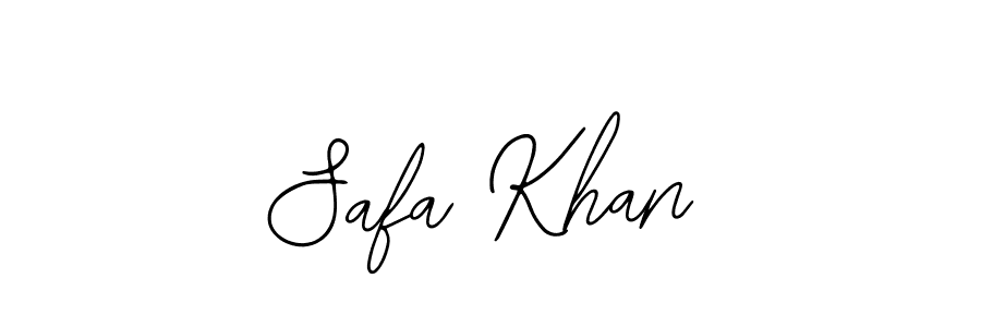 Design your own signature with our free online signature maker. With this signature software, you can create a handwritten (Bearetta-2O07w) signature for name Safa Khan. Safa Khan signature style 12 images and pictures png
