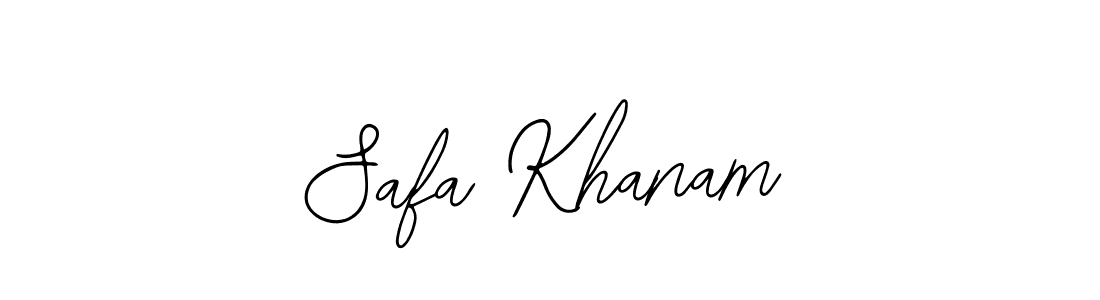 Safa Khanam stylish signature style. Best Handwritten Sign (Bearetta-2O07w) for my name. Handwritten Signature Collection Ideas for my name Safa Khanam. Safa Khanam signature style 12 images and pictures png