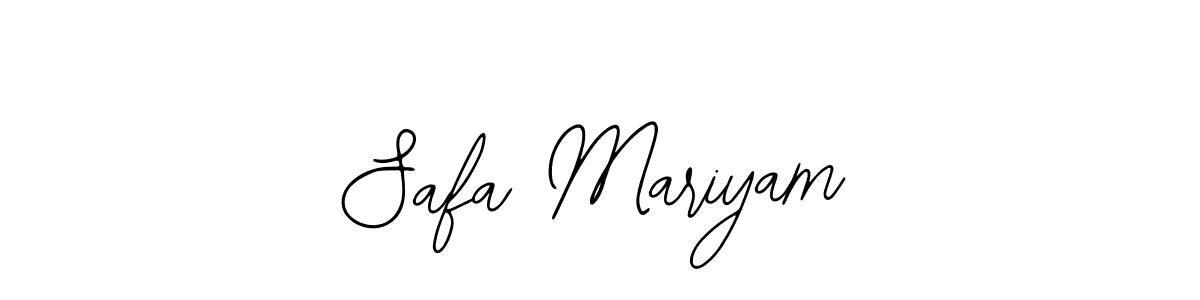 The best way (Bearetta-2O07w) to make a short signature is to pick only two or three words in your name. The name Safa Mariyam include a total of six letters. For converting this name. Safa Mariyam signature style 12 images and pictures png
