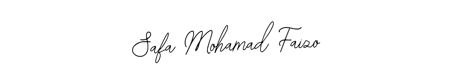 Design your own signature with our free online signature maker. With this signature software, you can create a handwritten (Bearetta-2O07w) signature for name Safa Mohamad Faizo. Safa Mohamad Faizo signature style 12 images and pictures png