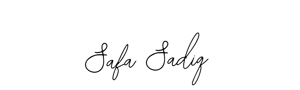 Also You can easily find your signature by using the search form. We will create Safa Sadiq name handwritten signature images for you free of cost using Bearetta-2O07w sign style. Safa Sadiq signature style 12 images and pictures png