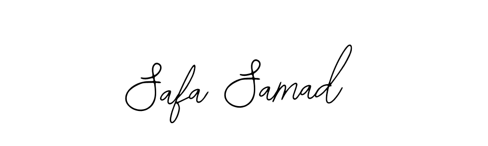 How to make Safa Samad name signature. Use Bearetta-2O07w style for creating short signs online. This is the latest handwritten sign. Safa Samad signature style 12 images and pictures png