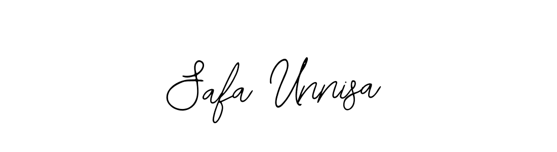 Make a beautiful signature design for name Safa Unnisa. With this signature (Bearetta-2O07w) style, you can create a handwritten signature for free. Safa Unnisa signature style 12 images and pictures png